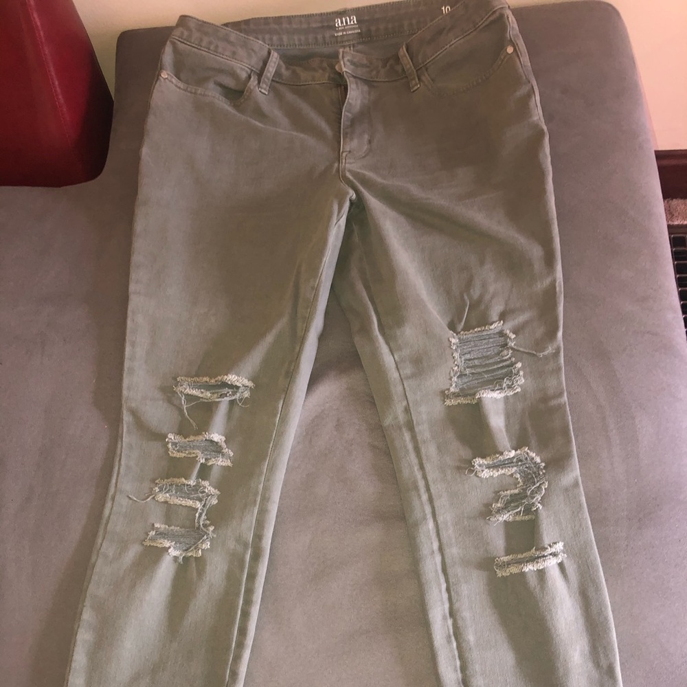 Olive green jeggings - Picture 1 of 3